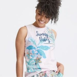 Vera Bradley Sunny Vibes Racerback Tank Top
